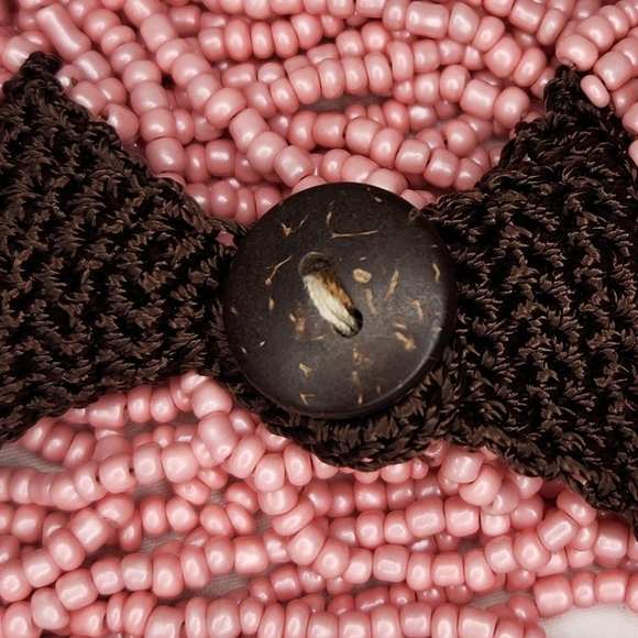 Vintage pink coral bead bracelet - Picture 6 of 6